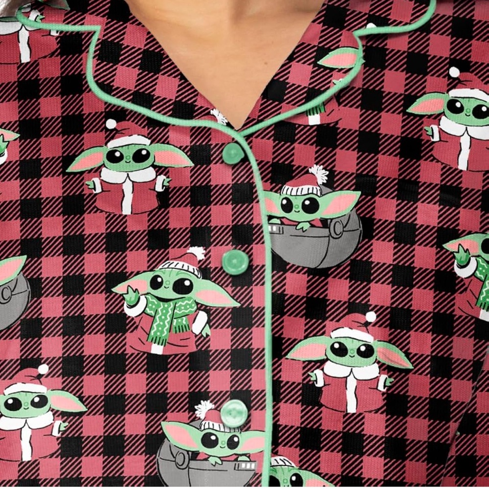 Star Wars Plaid Loungewear Pajama Set by Munki Munki NWT Luxuriously Soft: LARGE - Picture 7 of 9